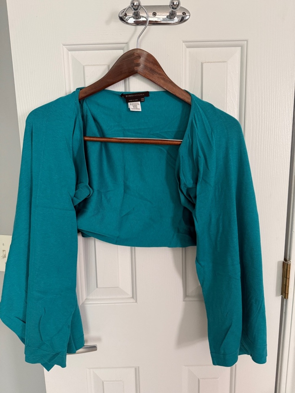 BCBG MaxAzria Cropped Open-Front Bolero Cardigan